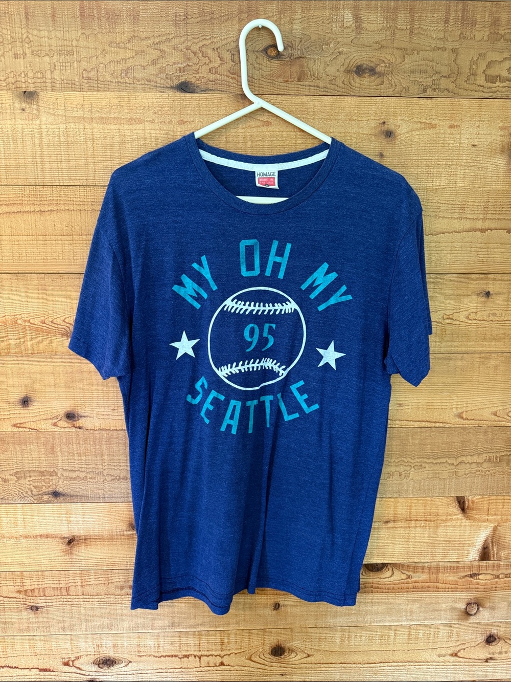 HOMAGE Navy Blue 'My Oh My Seattle' Graphic Tee